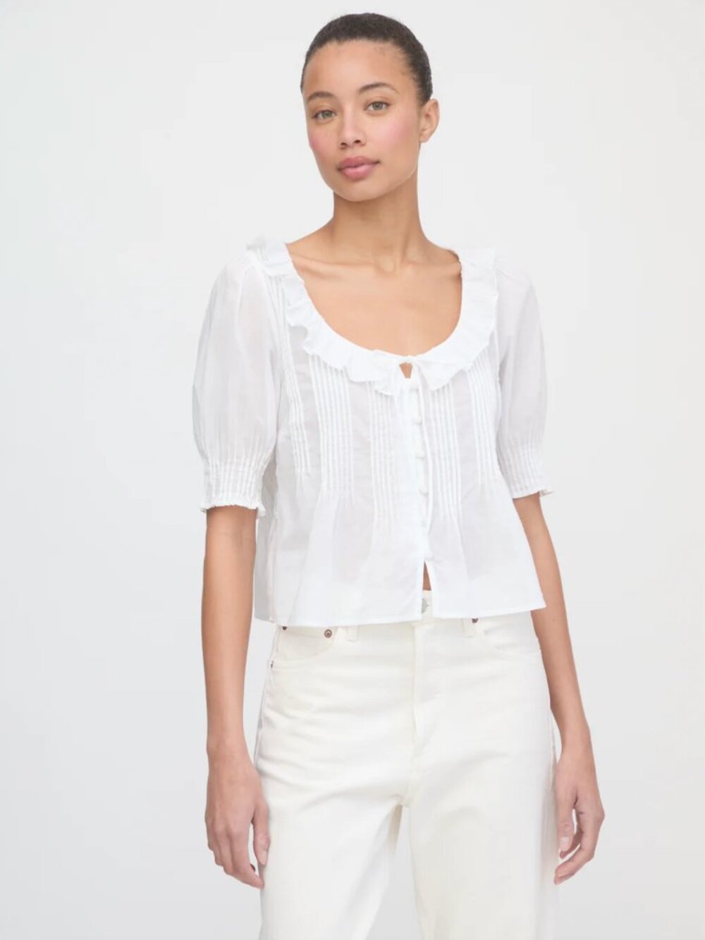 Hill House Camri Top, White - Small